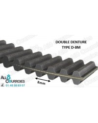 2000 D8M Courroie double dentée | Allocourroies.com