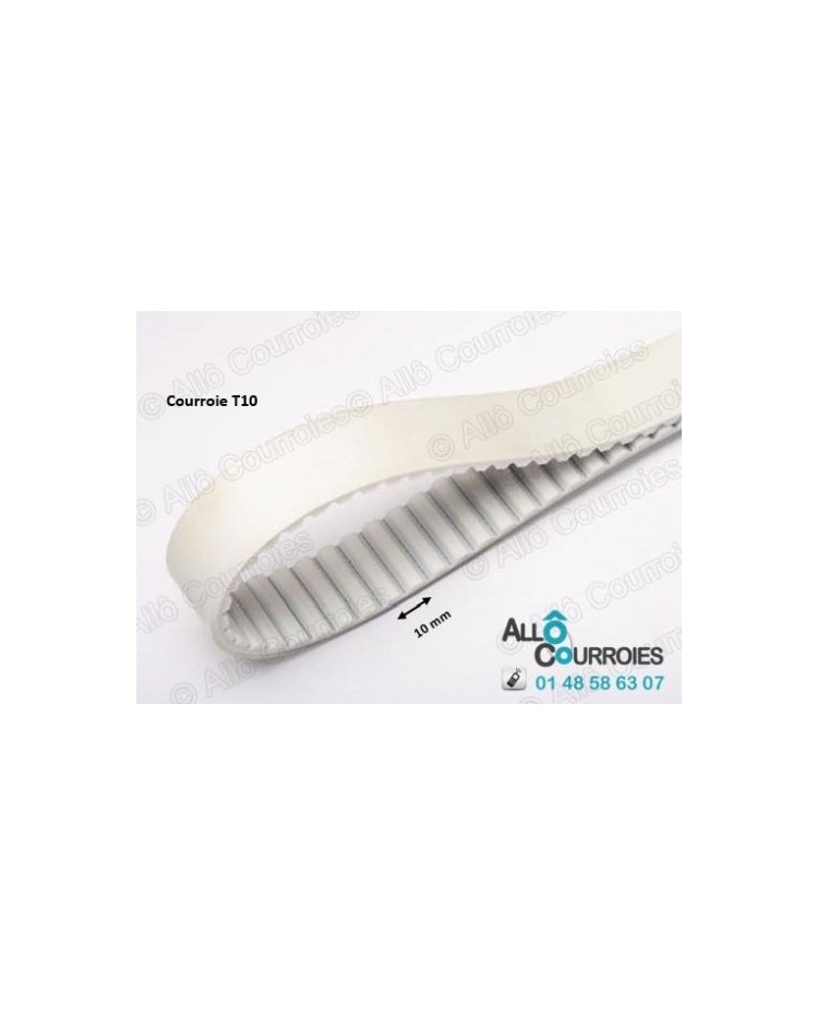 720T10-30 Courroie simple dentée T10  | Allocourroies.com