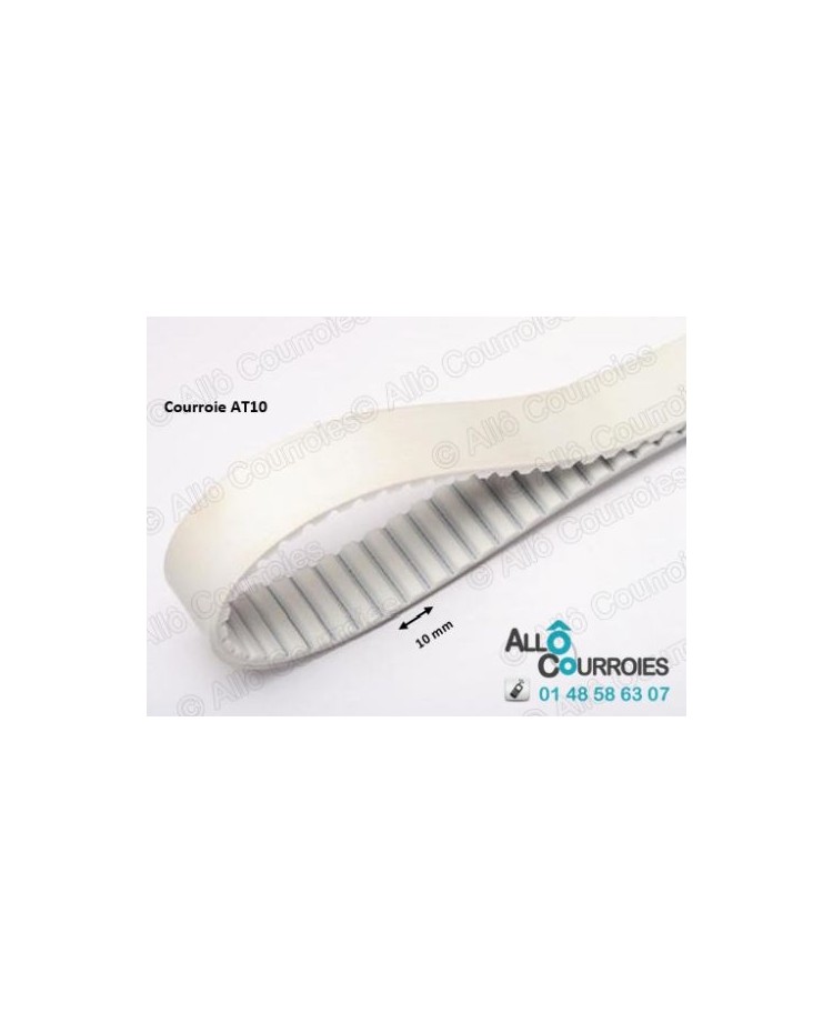 Courroie ouverte dentée T20 largeur 75mm | Allocourroies